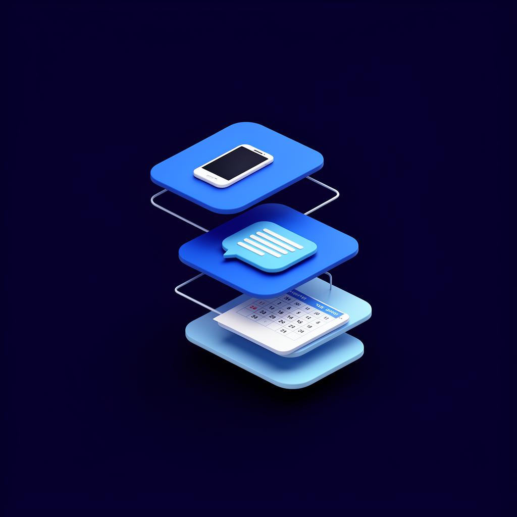 Stacked cards representing an automated workflow